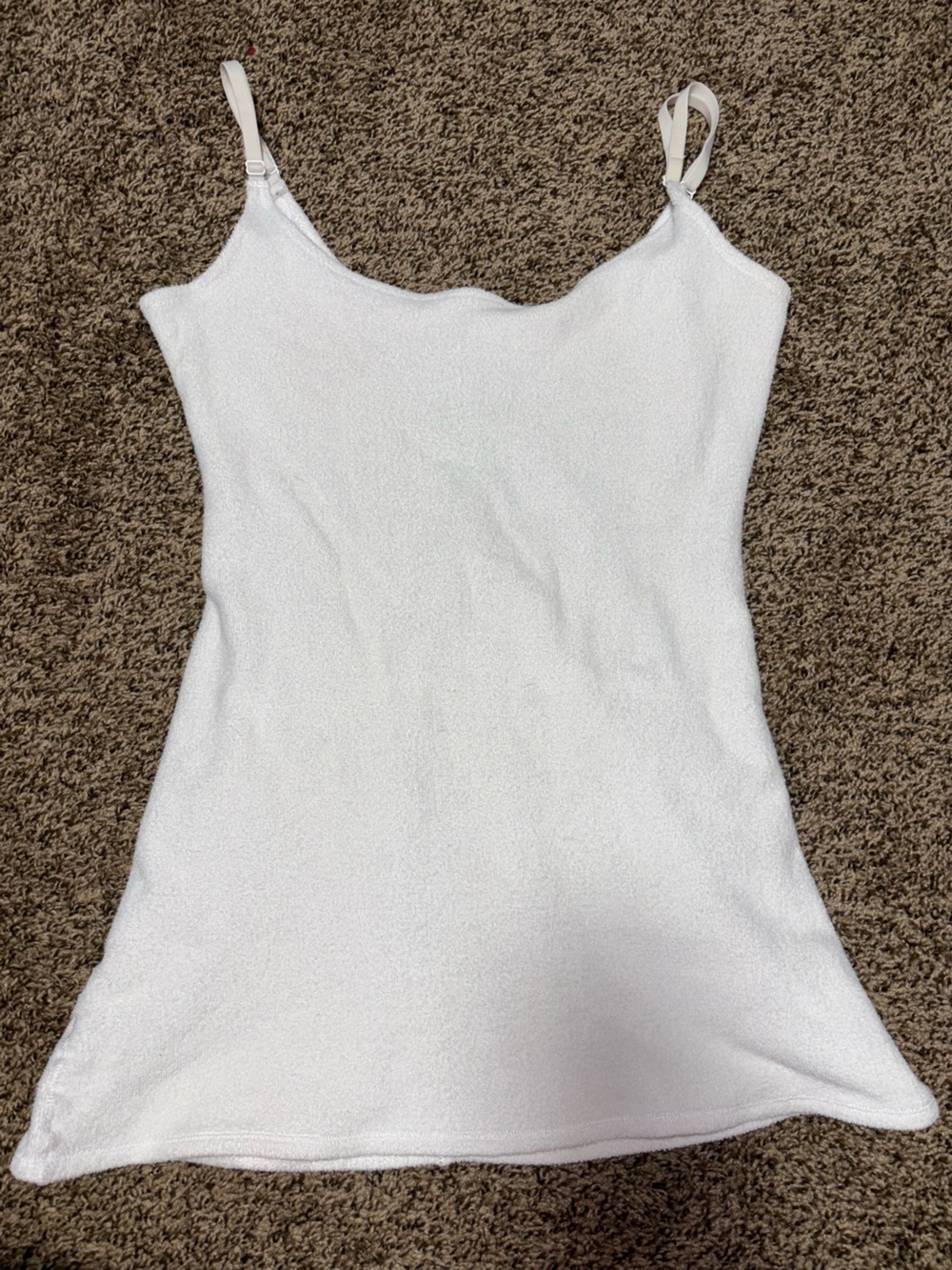 SKIMS White Terry Knit Swim Coverup Cami